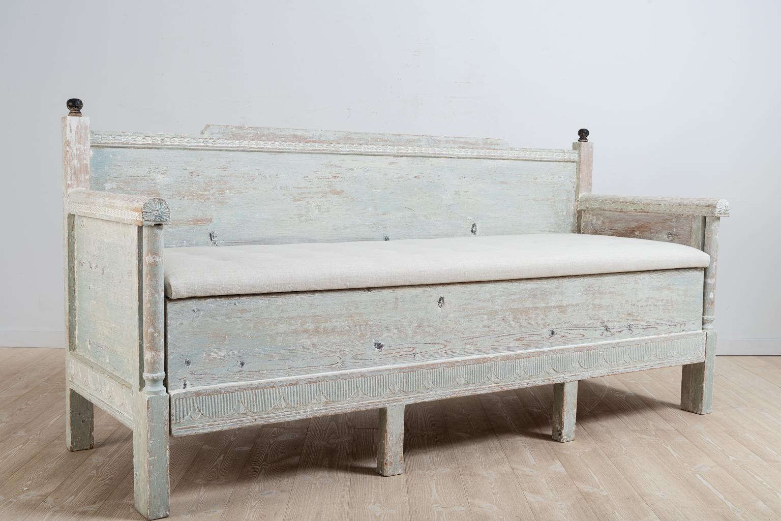 Early 19th Century Swedish Gustavian Provincial Sofa 6