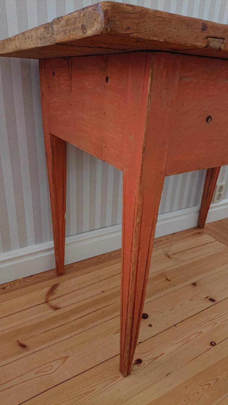 Early 19th Century Swedish Antique Rustic Gustavian Table with Original ...