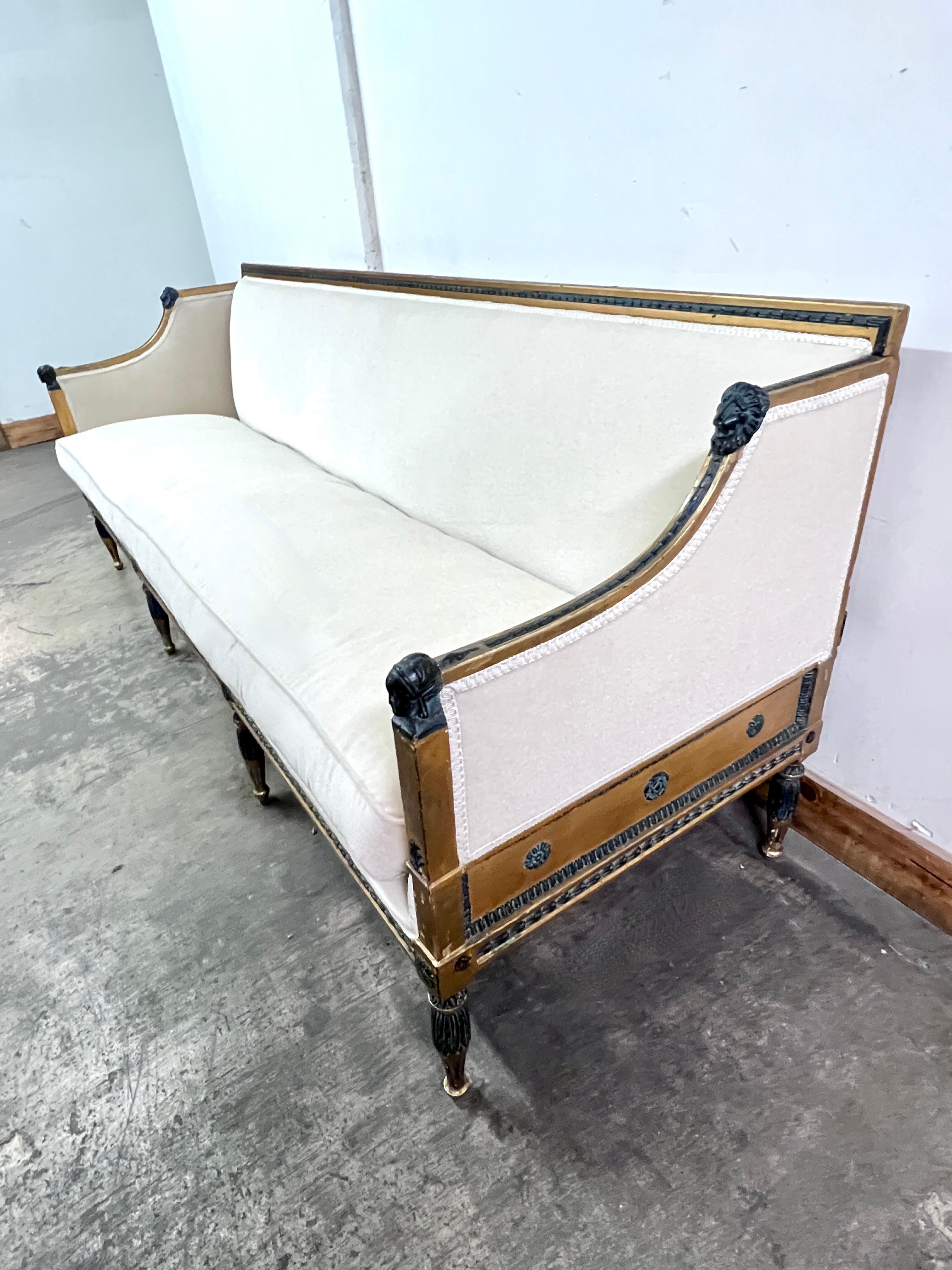 Schwedisches Gustavianisches Sofa aus dem frühen 19.  im Angebot 4