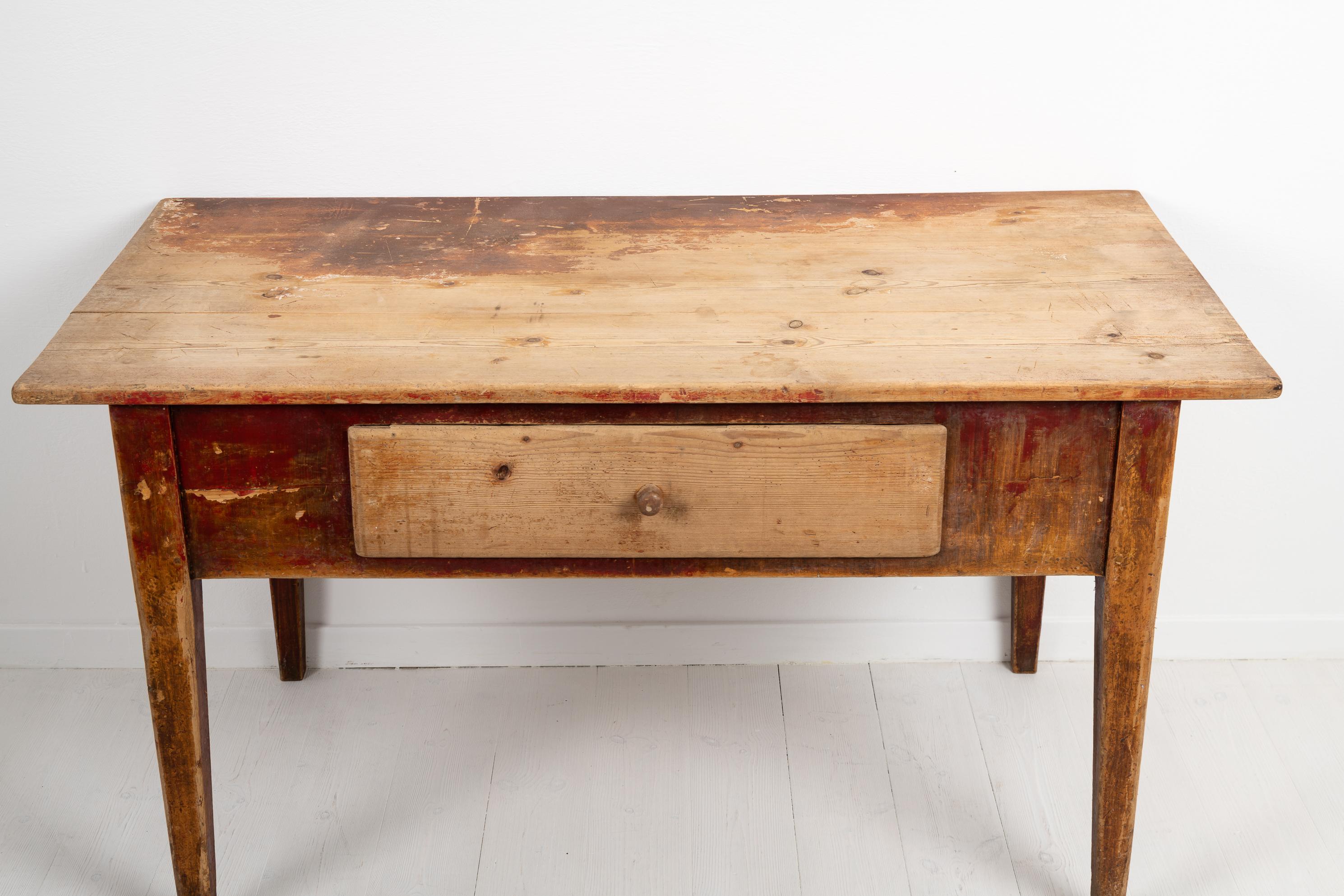 Early 19th Century Swedish Gustavian Style Country Work Table For Sale 2