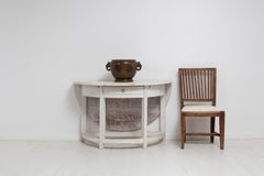 Early 19th Century Swedish Gustavian White Country Drop Leaf Table