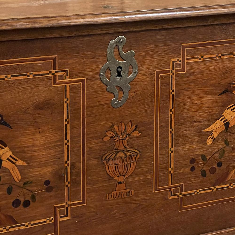 Early 19th Century Swedish Inlaid Trunk with Marquetry For Sale 10