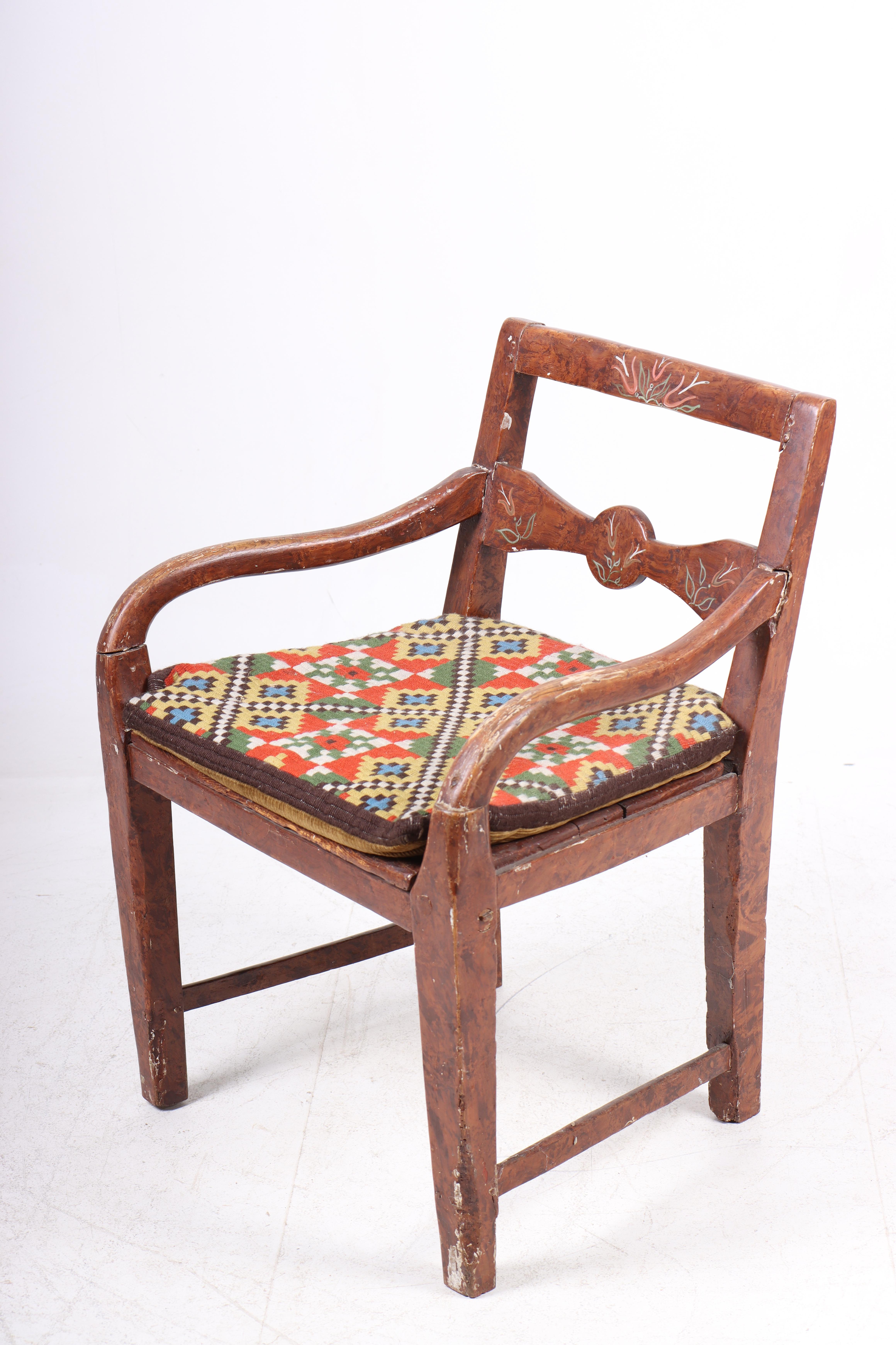 Early 19th Century Swedish Painted Armchair 2