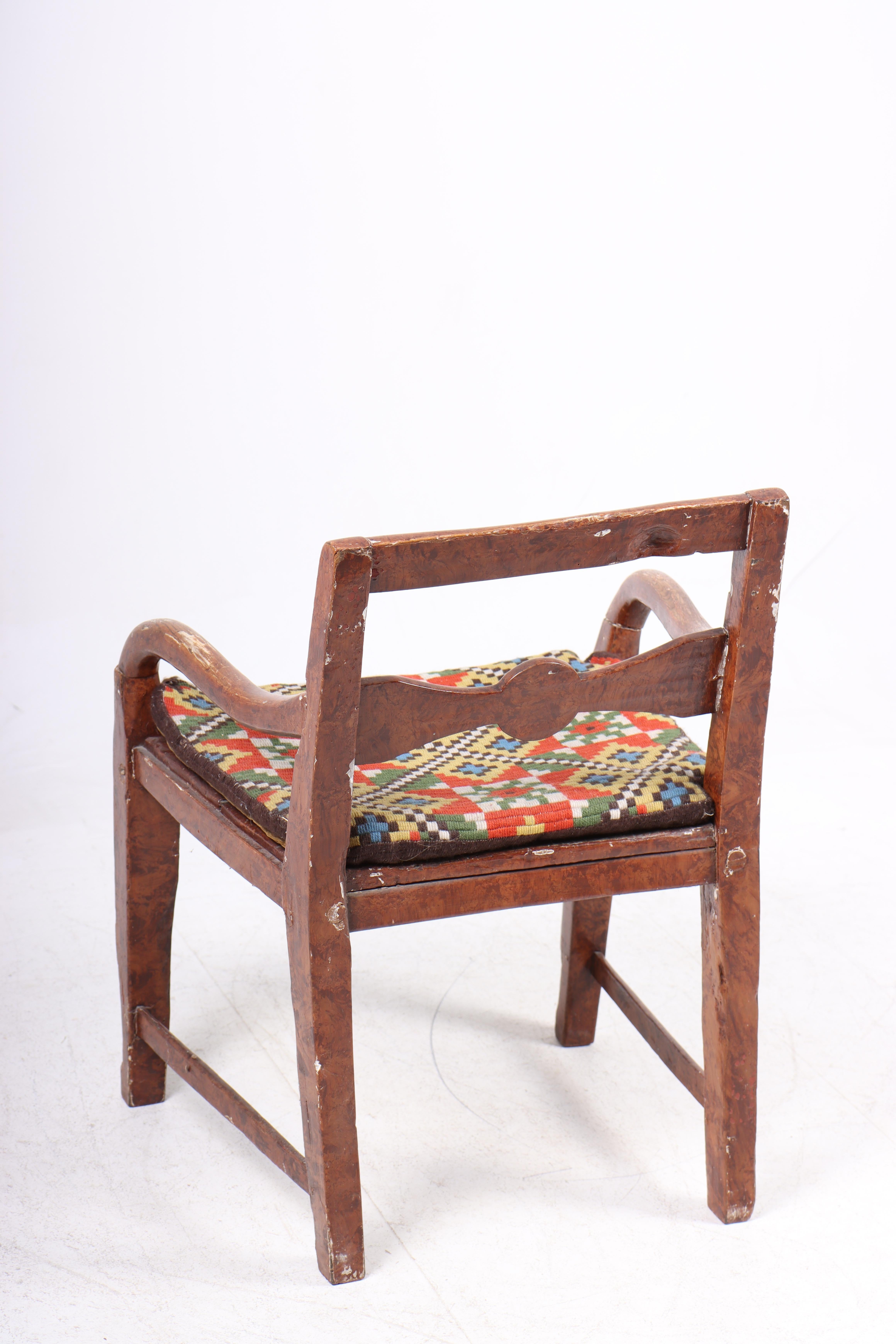 Early 19th Century Swedish Painted Armchair 4