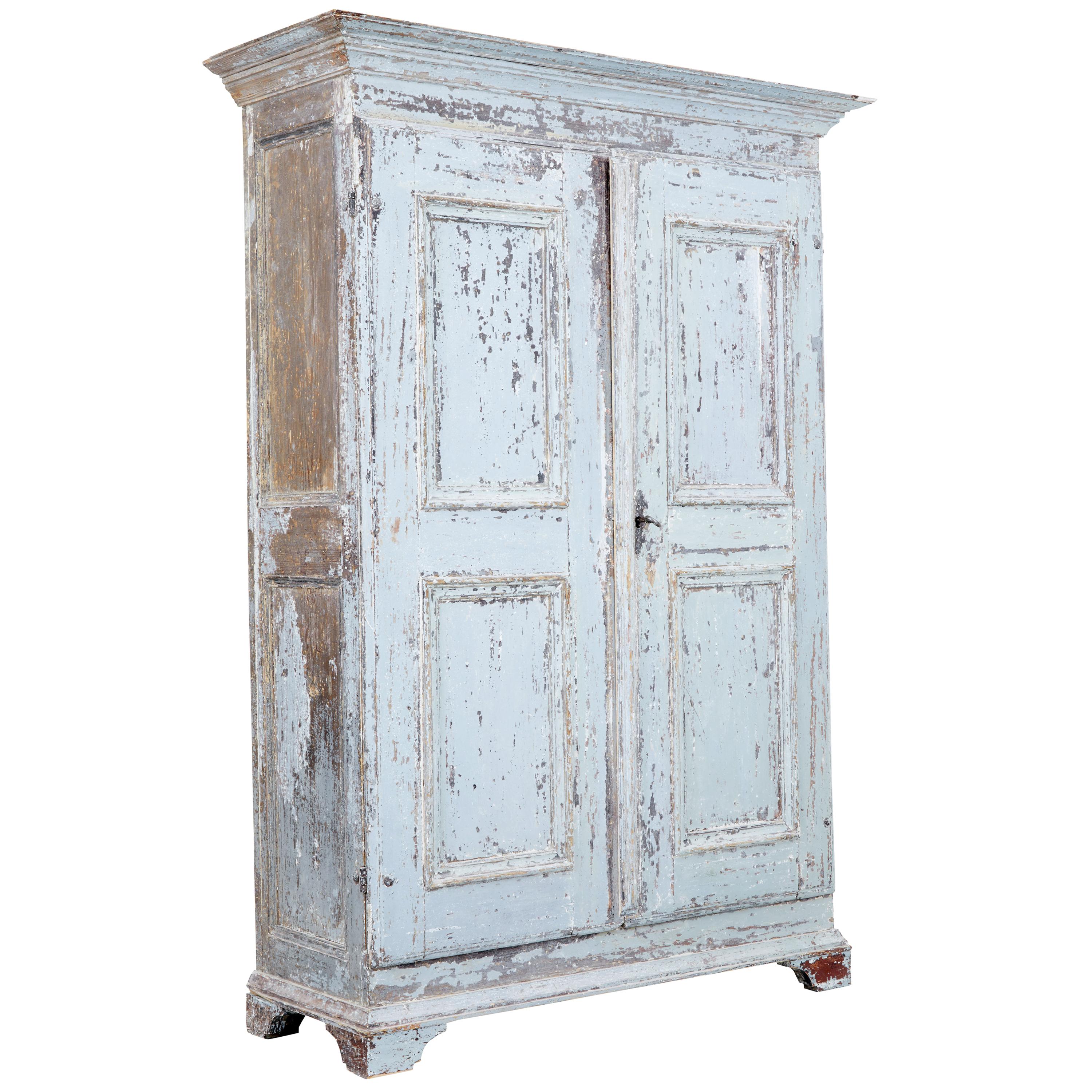 Early 19th Century Swedish Painted Cupboard with Nobel Family Provenance