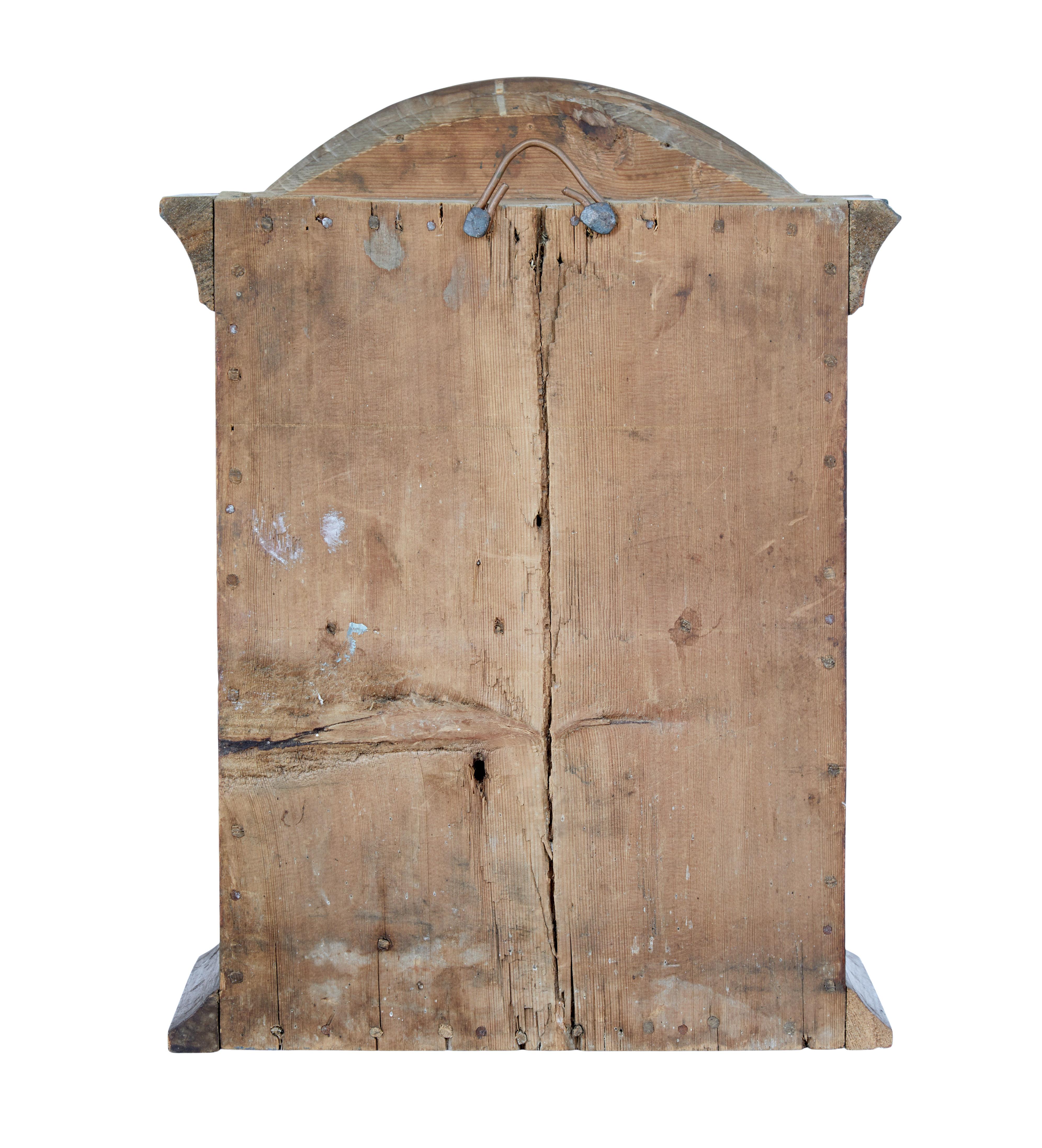 Early 19th Century Swedish Painted Wall Cupboard In Good Condition In Debenham, Suffolk