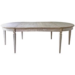 Early 19th Century Swedish Period Gustavian Extending Table
