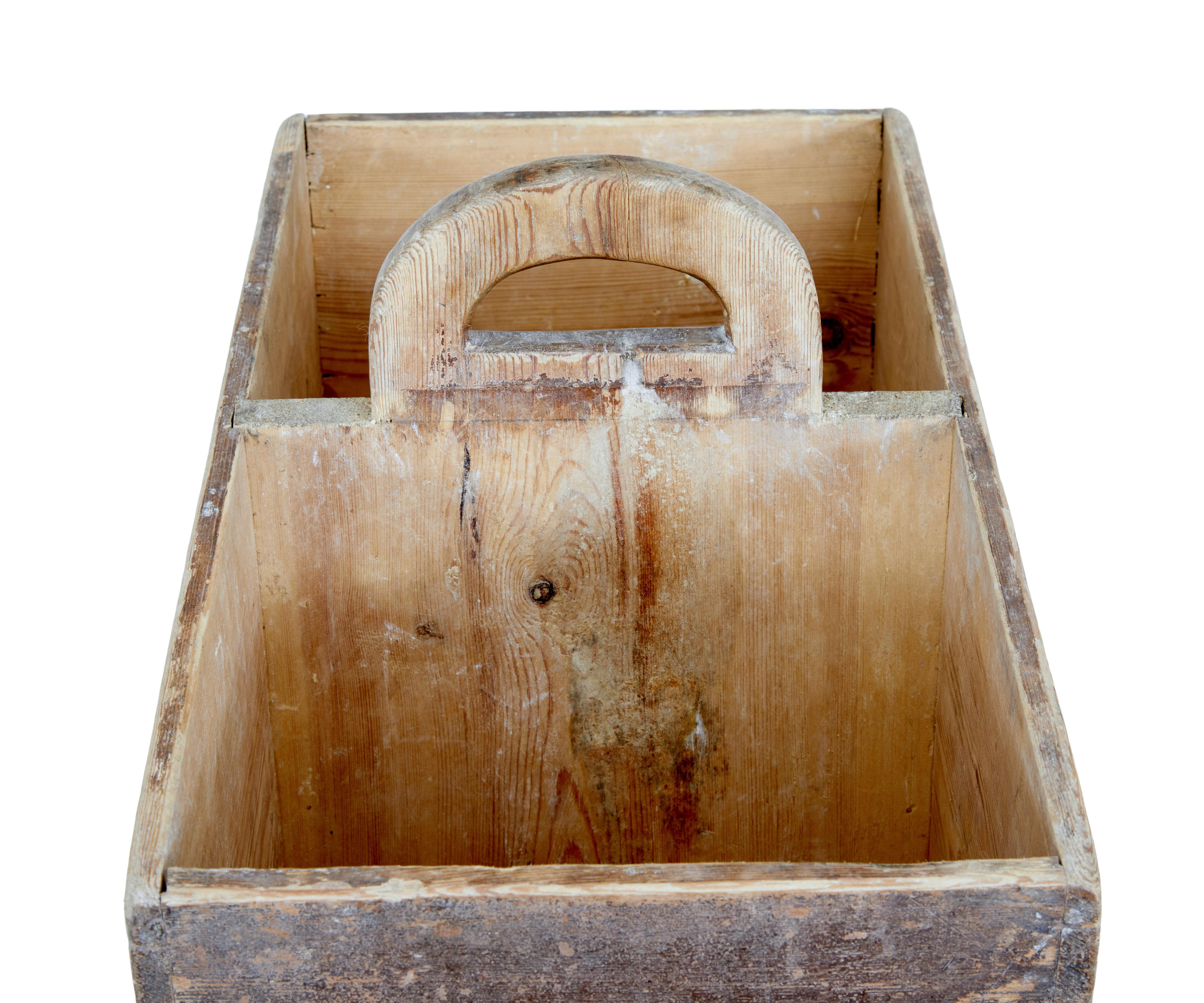 Early 19th Century Swedish Pine Bread Storage Box 1