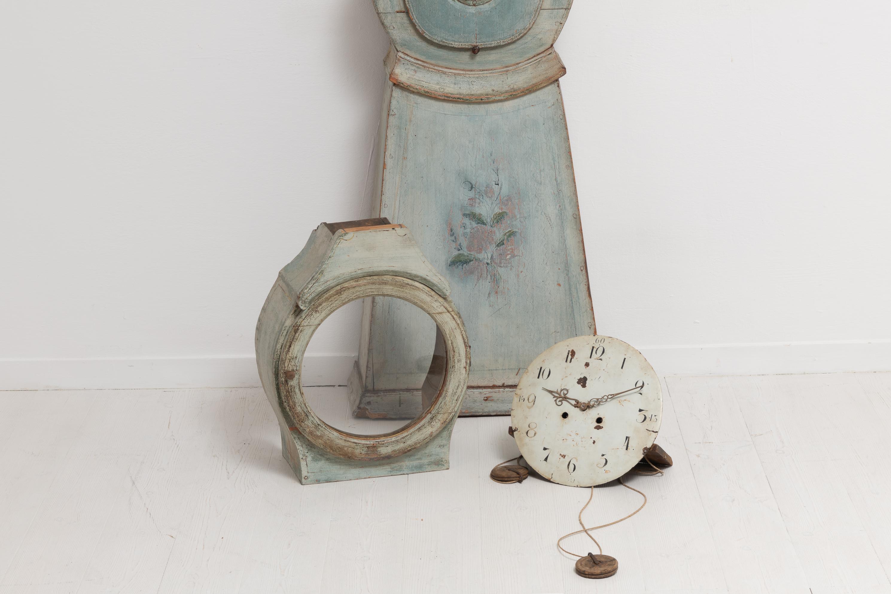 Early 19th Century Swedish Rococo Long Case Clock 5
