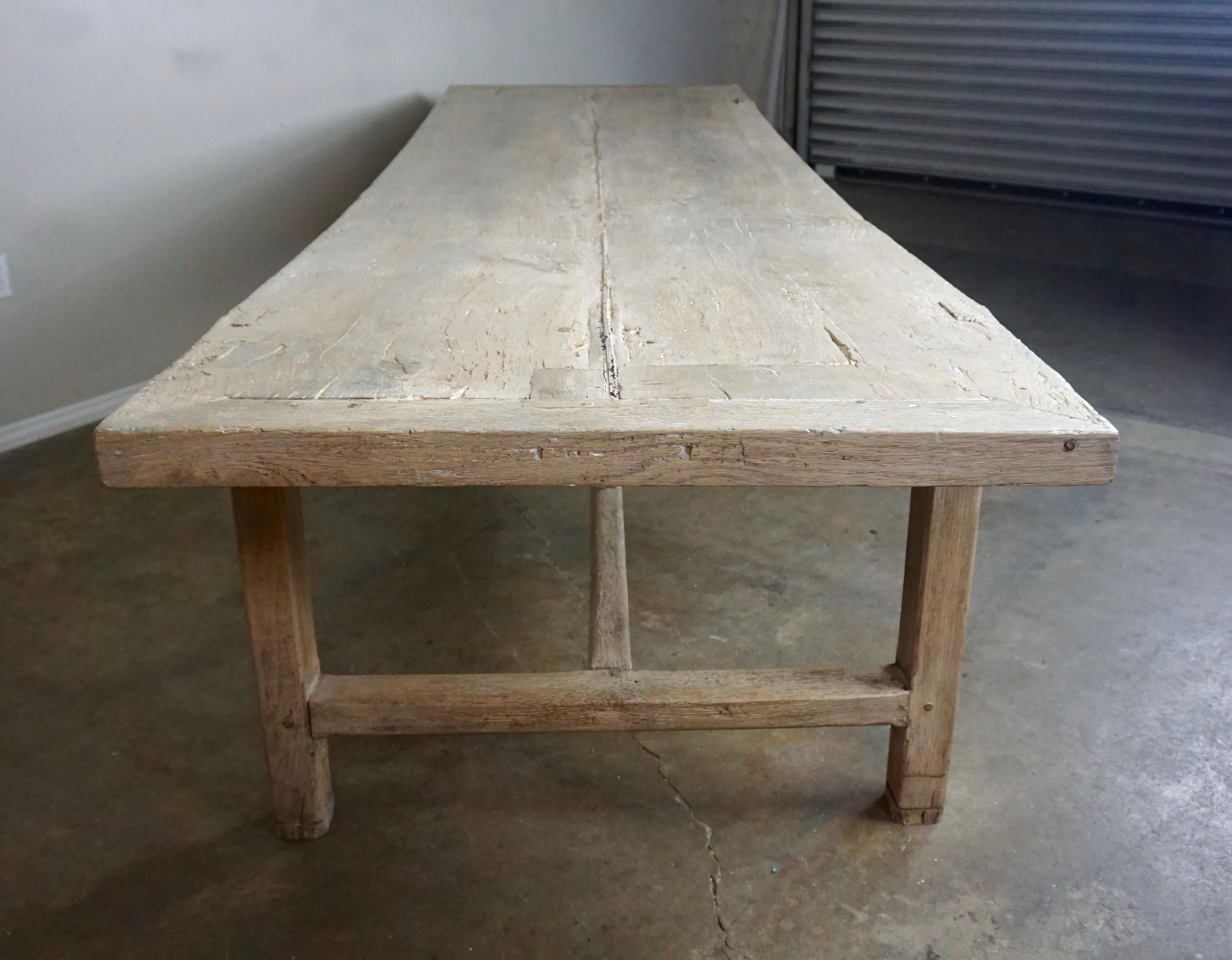 Early 19th Century Swedish Rustic Dining Tavern Table 1