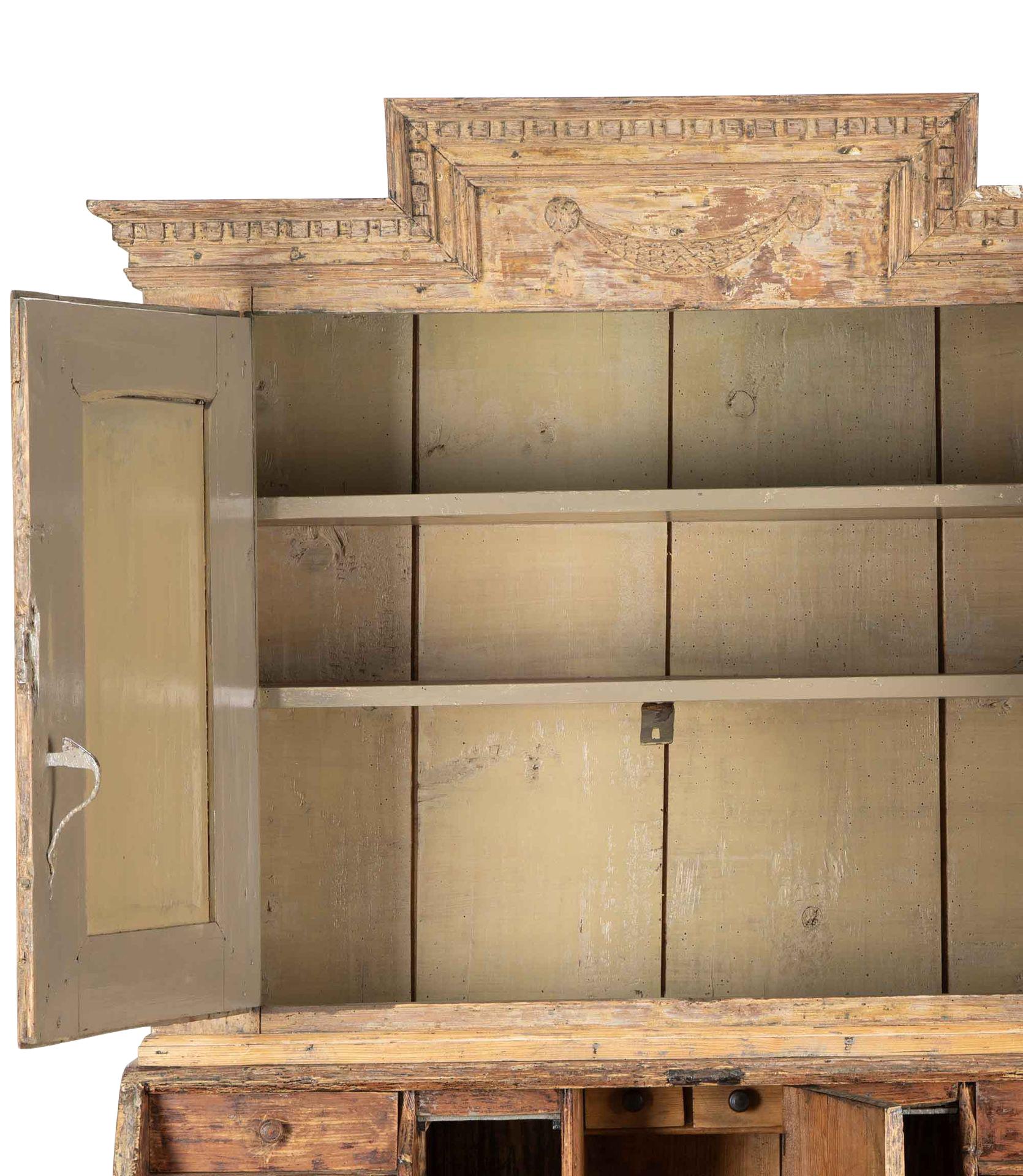 Wood Early 19th Century Swedish Secretary from Skåne For Sale