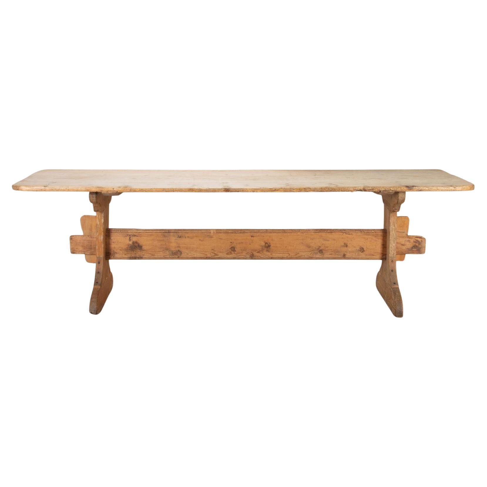 Early 19th Century Swedish Trestle Style Table