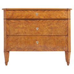 Early 19th Century Swedish Walnut Chest of Drawers
