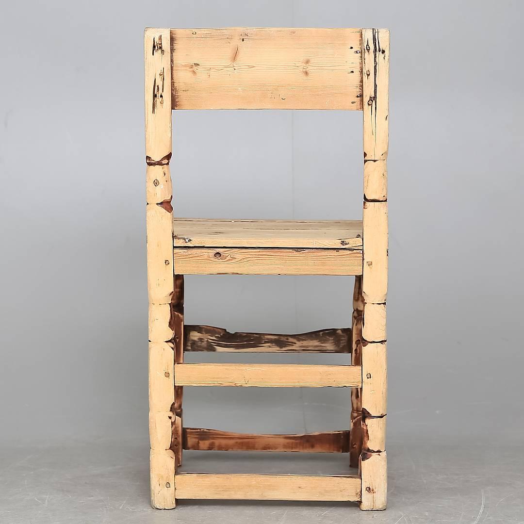 Early 19th Century Swedish Wooden Chair For Sale 3