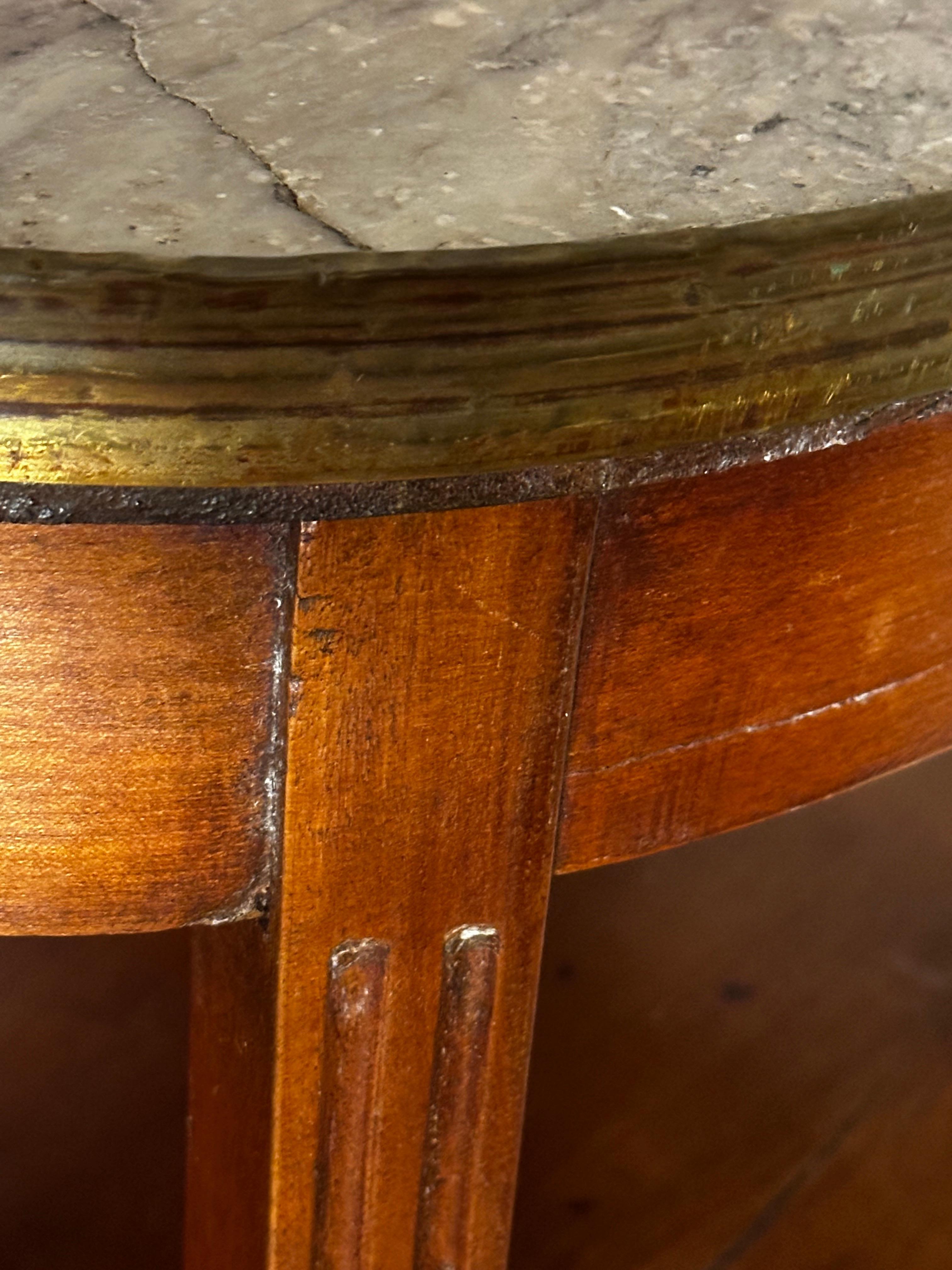 French Early 19th Century Table with Marble top For Sale
