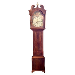 Début du 19ème siècle, horloge à grande caisse par A James Hogg, vers 1820