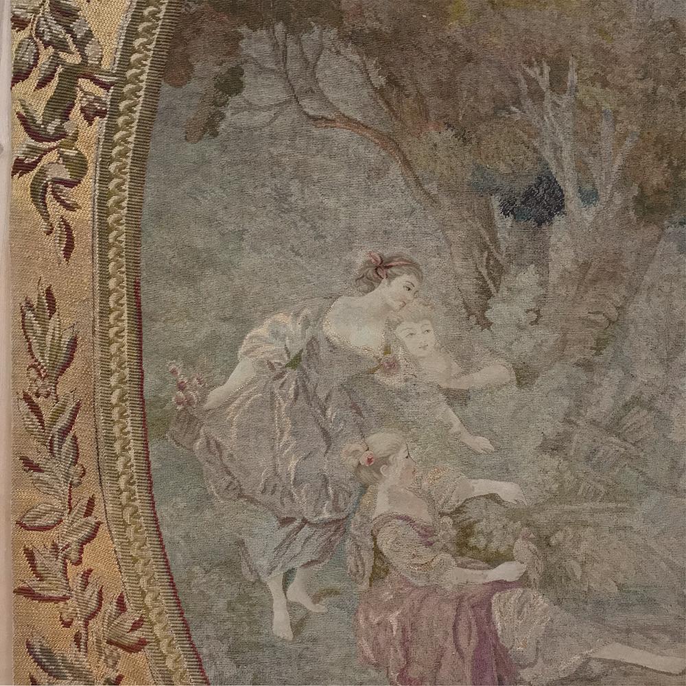 Early 19th Century Tapestry after a Watteau Work In Good Condition In Dallas, TX