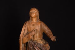 Early 19th century terracotta statue of John The Baptist