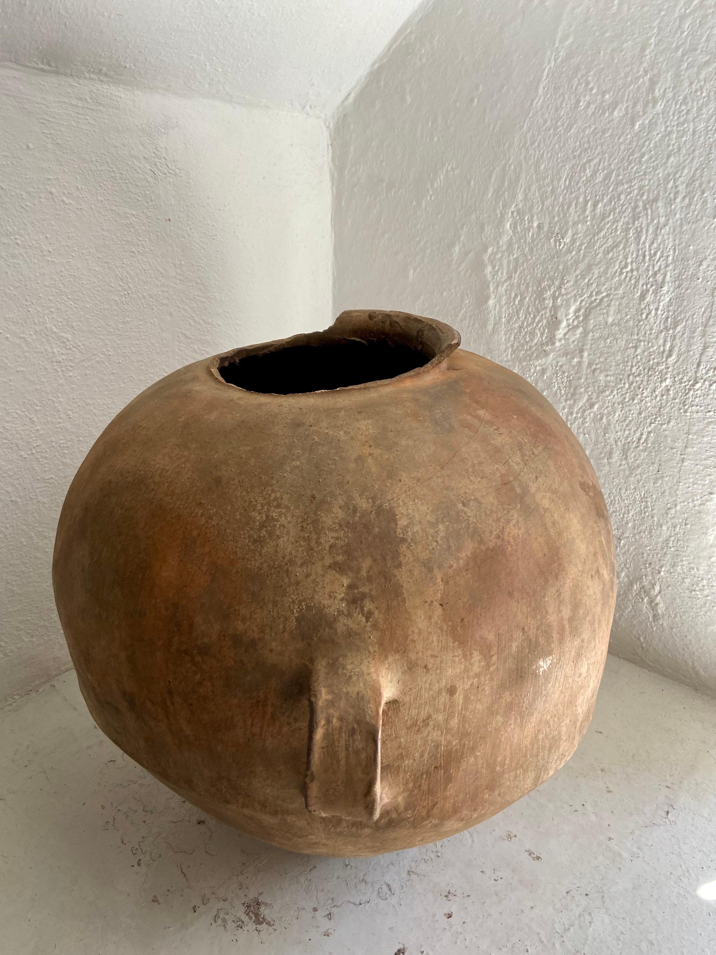 Ceramic Early 19th Century Terracotta Water Jar from Mexico For Sale