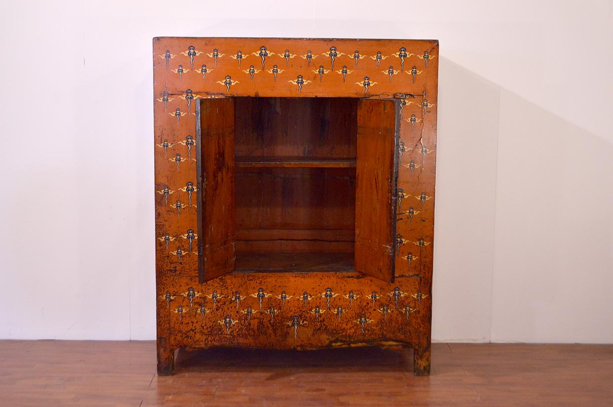 Early 19th Century Tibetan Cabinet For Sale 6