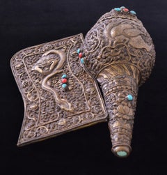Early-19th Century Tibetan Bronze Trumpet