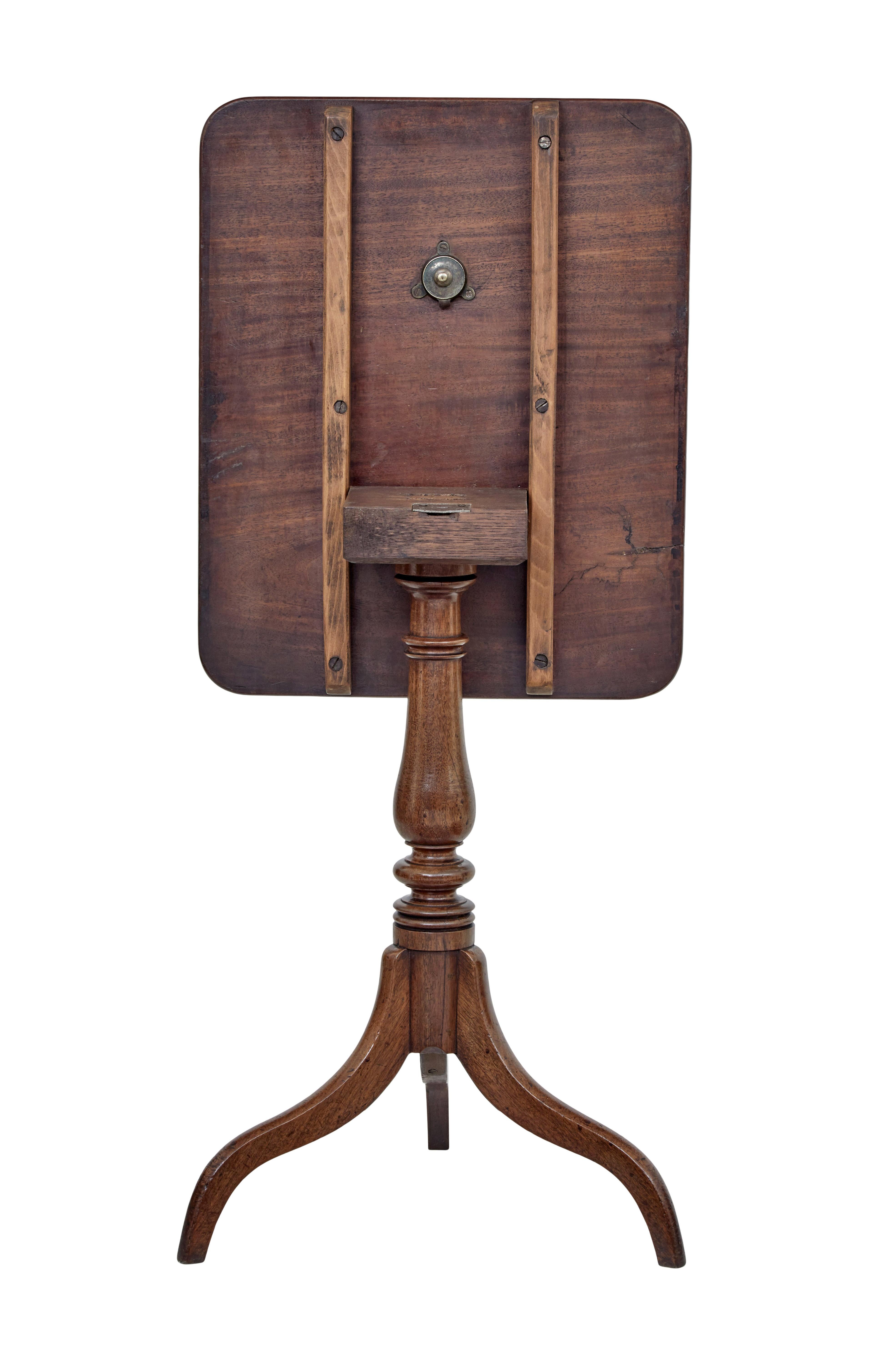 Georgian Early 19th Century Tilt-Top Occasional Table