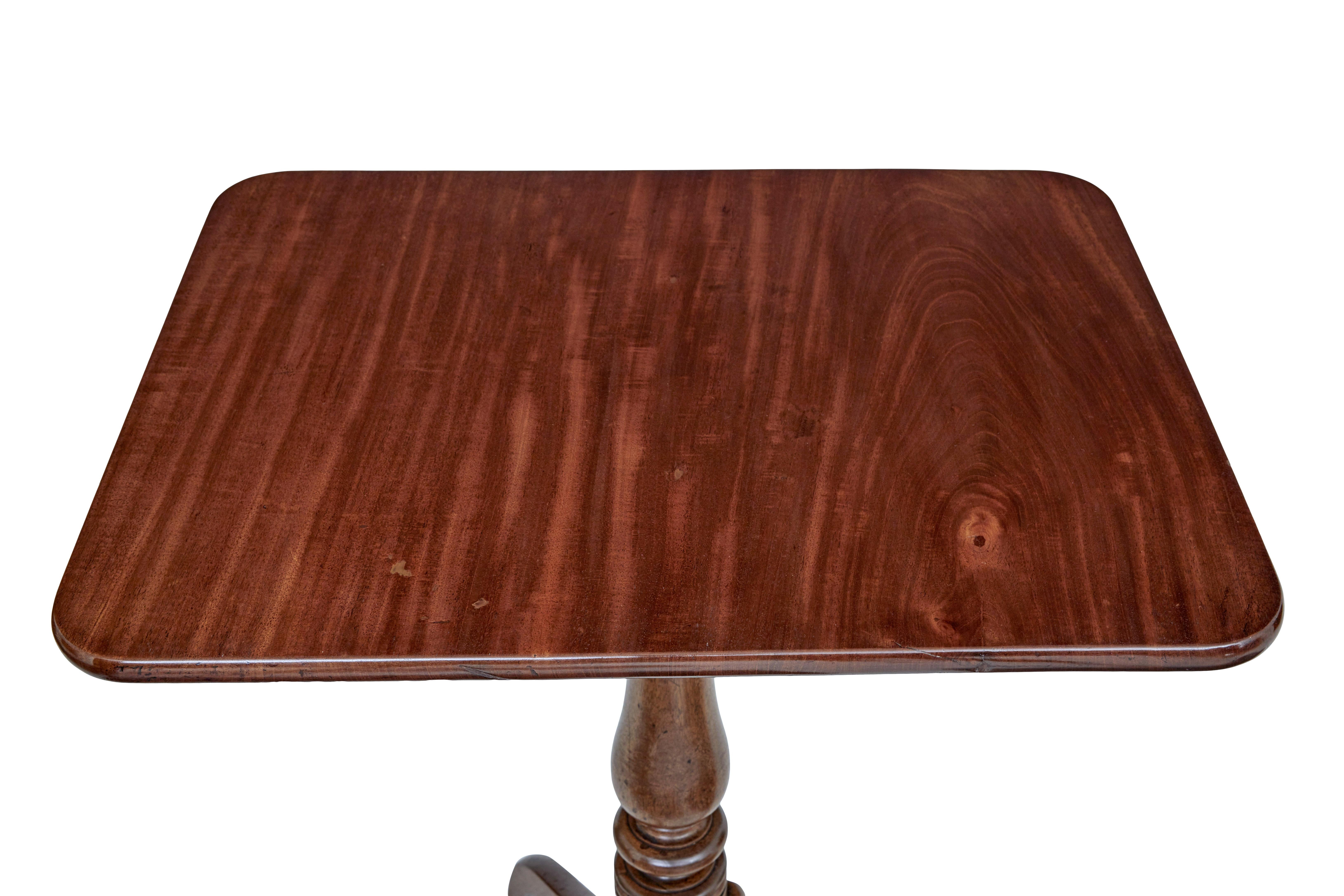 Turned Early 19th Century Tilt-Top Occasional Table