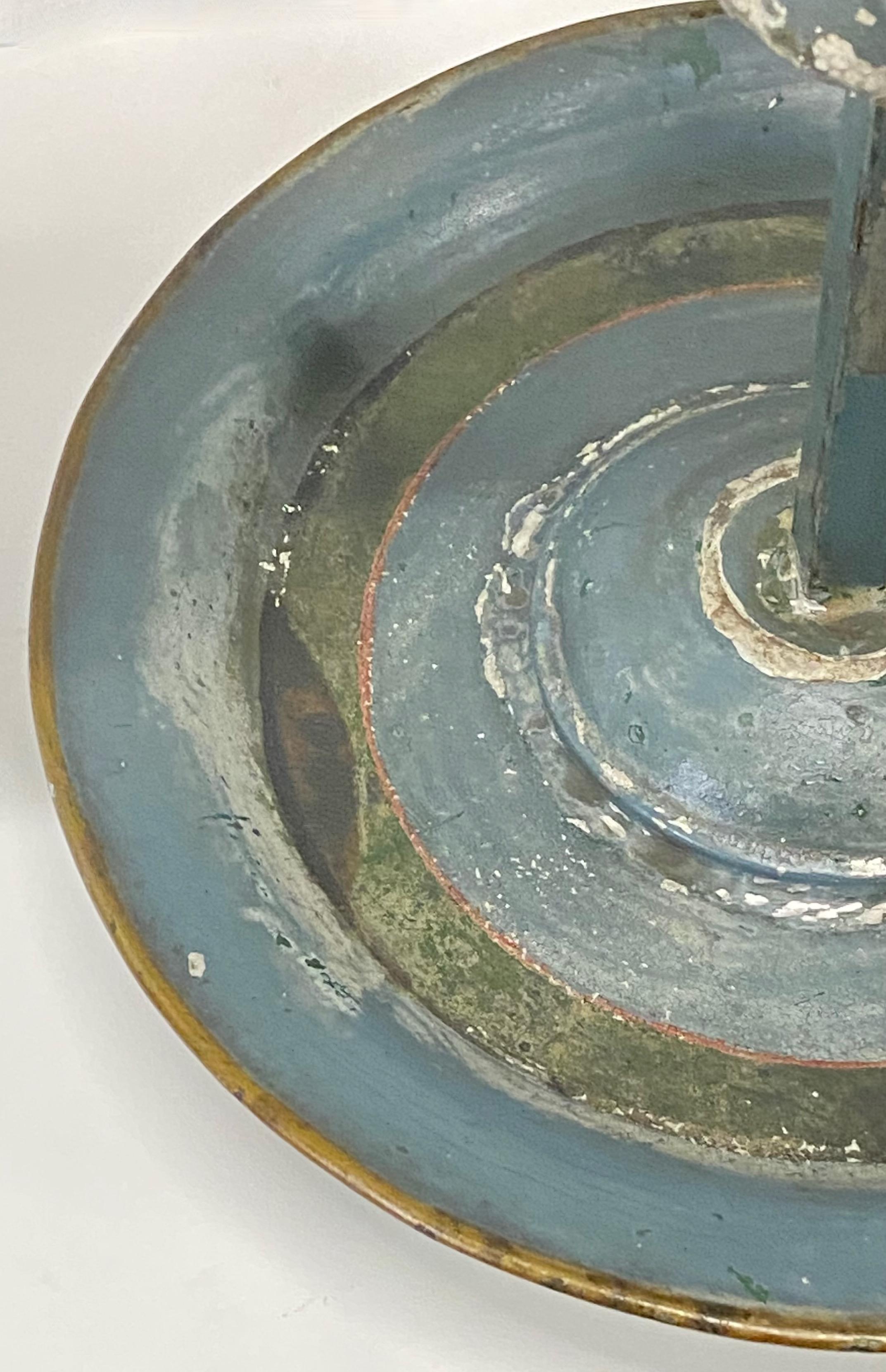 Lámpara doble de estudiante de principios del siglo XIX pintada a toleo en venta 5