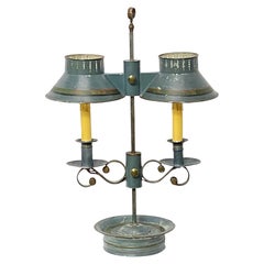 Early 19th Century Tole Painted Double Student Lamp