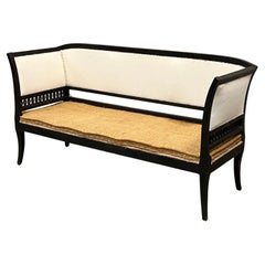 Französisches Sofa im Empire-Stil, Übergangsstil, frühes 19. Jahrhundert