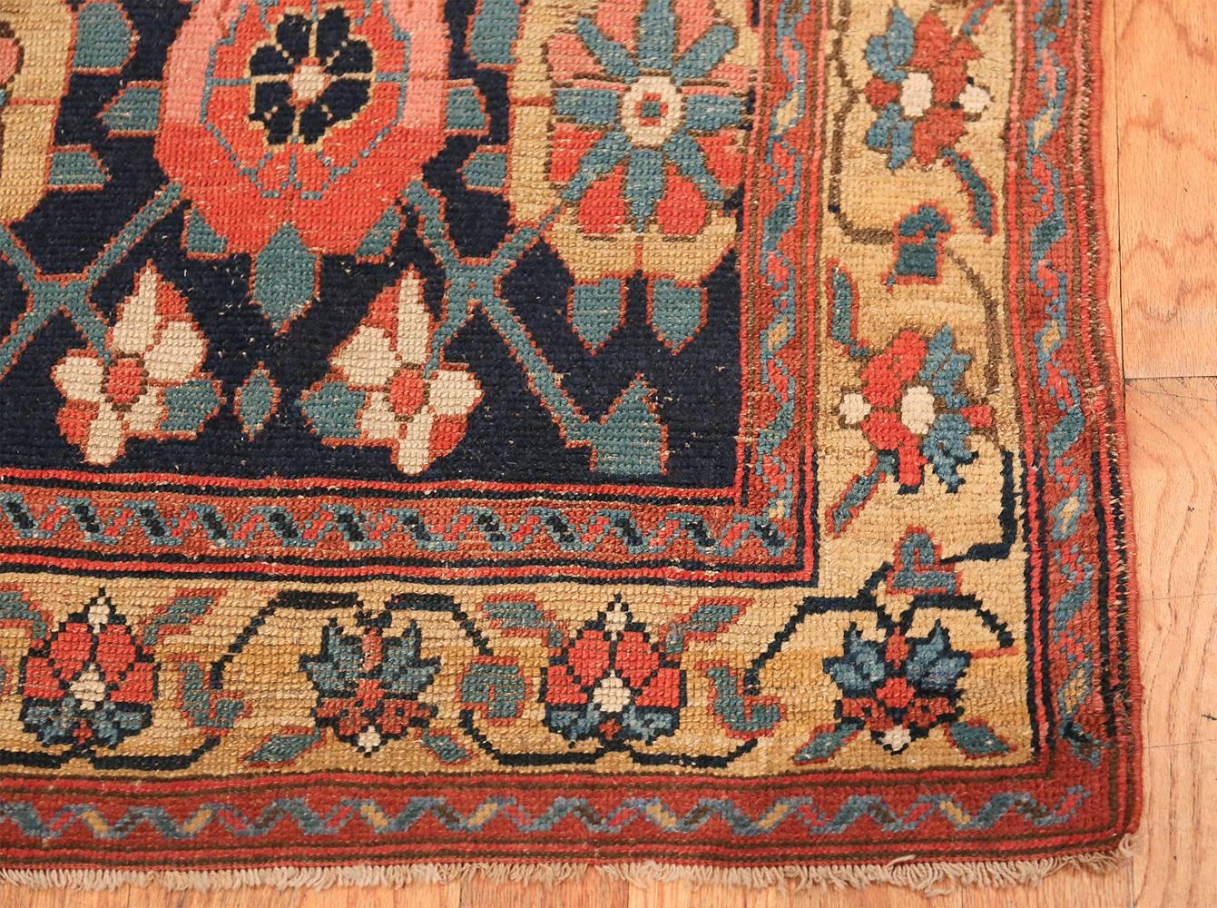 Hand-Knotted Early 19th Century Tribal Persian Northwest Runner Rug. Size: 2 ft 10 in x 19 ft