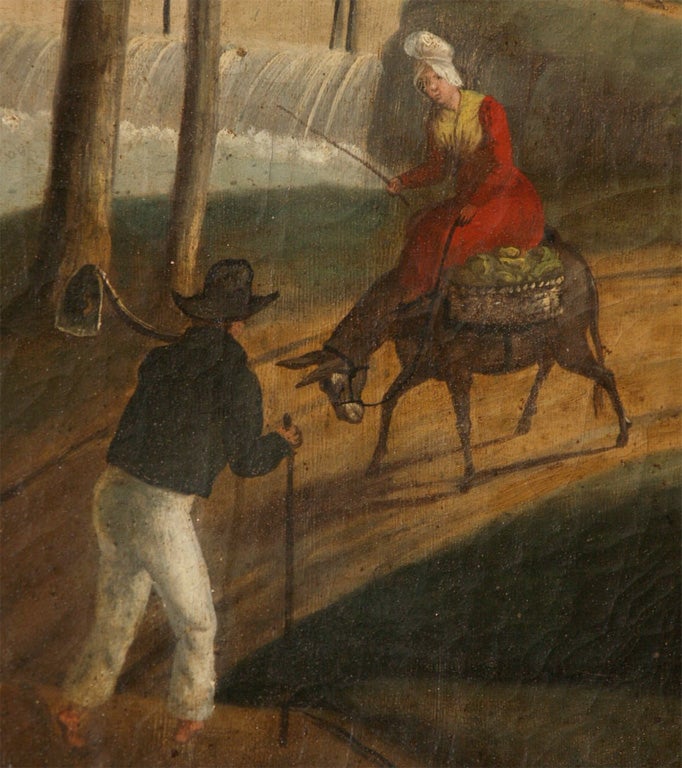 Trumeau-Spiegel des frühen 19. Jahrhunderts, Herkunft Frankreich im Zustand „Gut“ im Angebot in New Orleans, LA