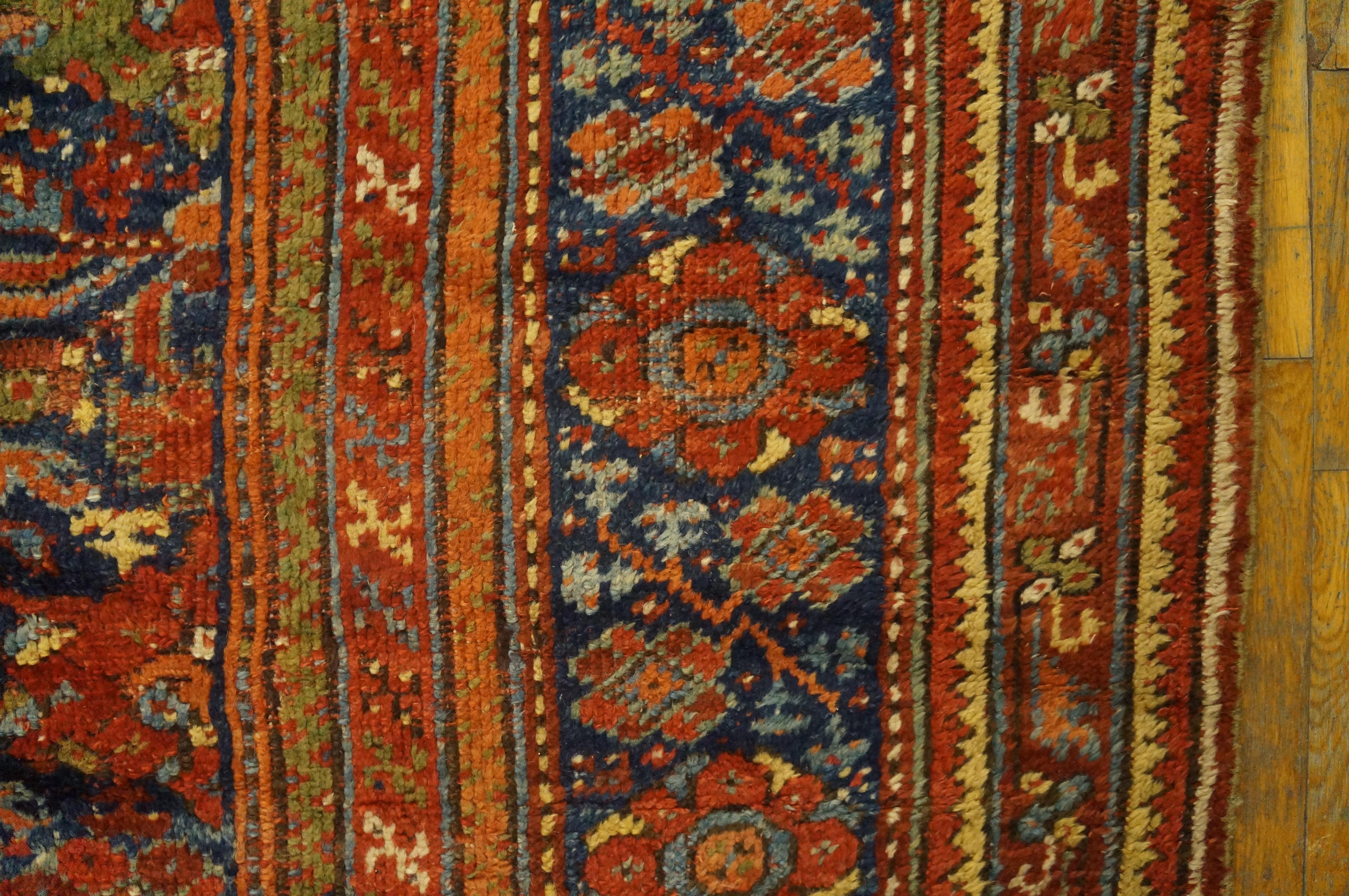 Early 19th Century Turkish Smyrna Oushak Carpet ( 15'6