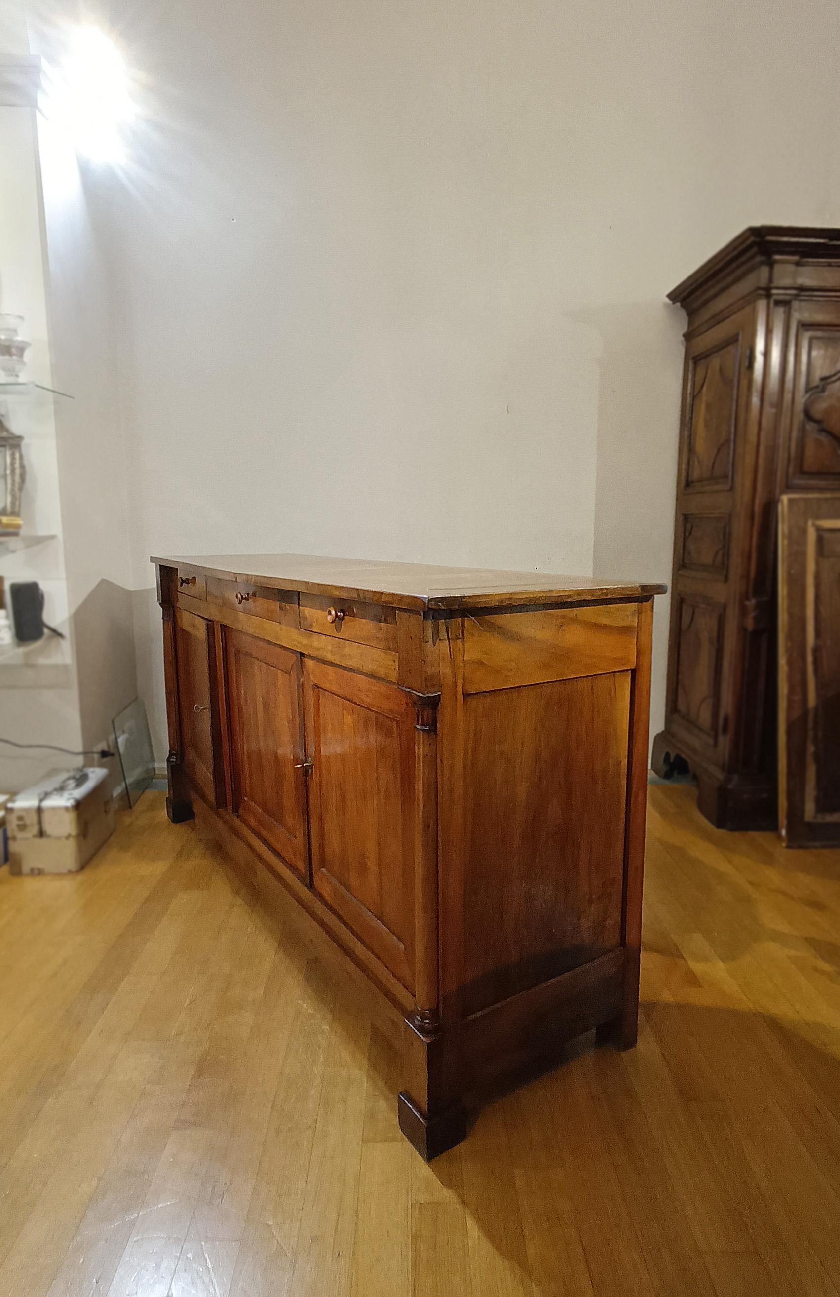 Italian EARLY 19th CENTURY TUSCAN EMPIRE SIDEBOARD For Sale