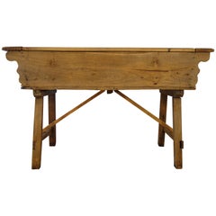 Used Early 19th Century Tuscan Farmhouse Kitchen Madia Bread Table, circa 1820