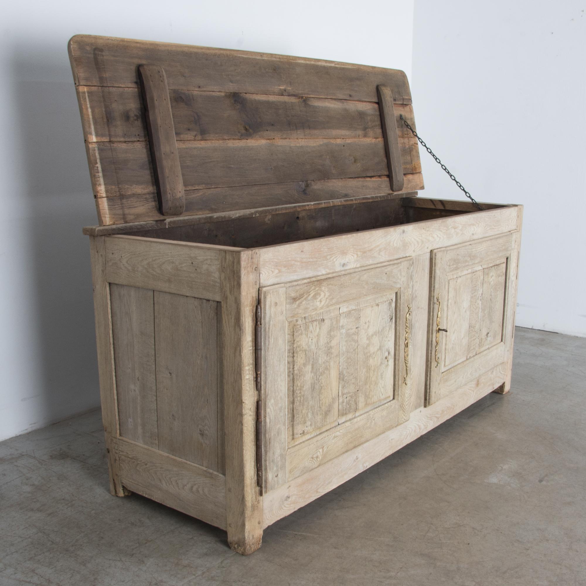 Early 19th Century Two-Door Oak Chest 2