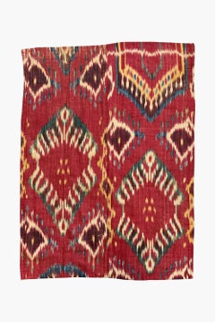 Early 19th Century Ukzbekistan Ikat Fragment