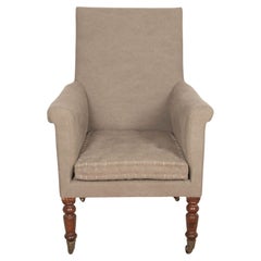 Early 19th Century Upholstered Library Armchair