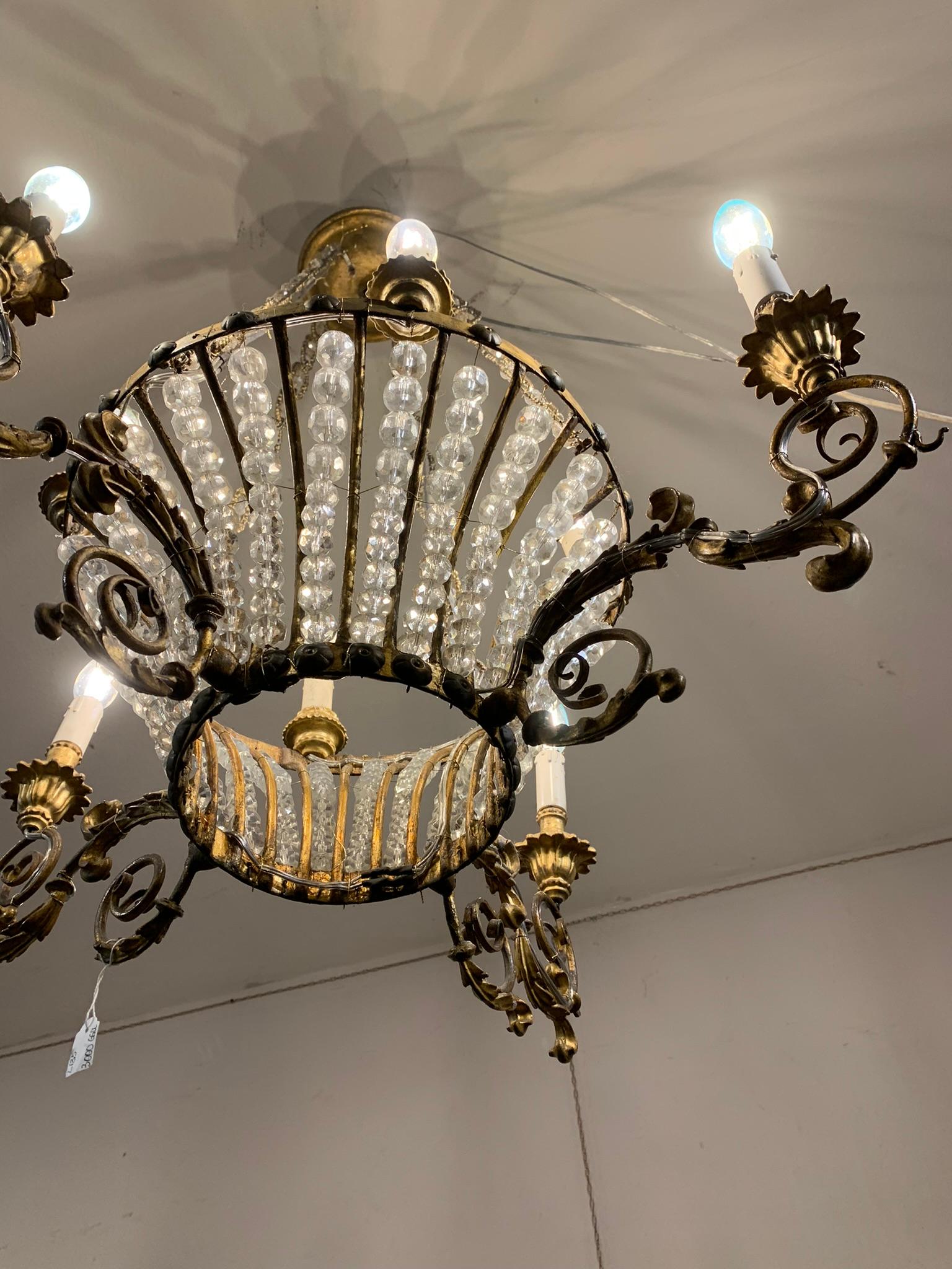 Crystal Early 19th Century Vatican State Chandelier For Sale