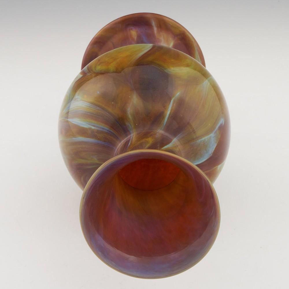 Blown Glass Venetian Calcedonio Vase - Early 19th Century For Sale