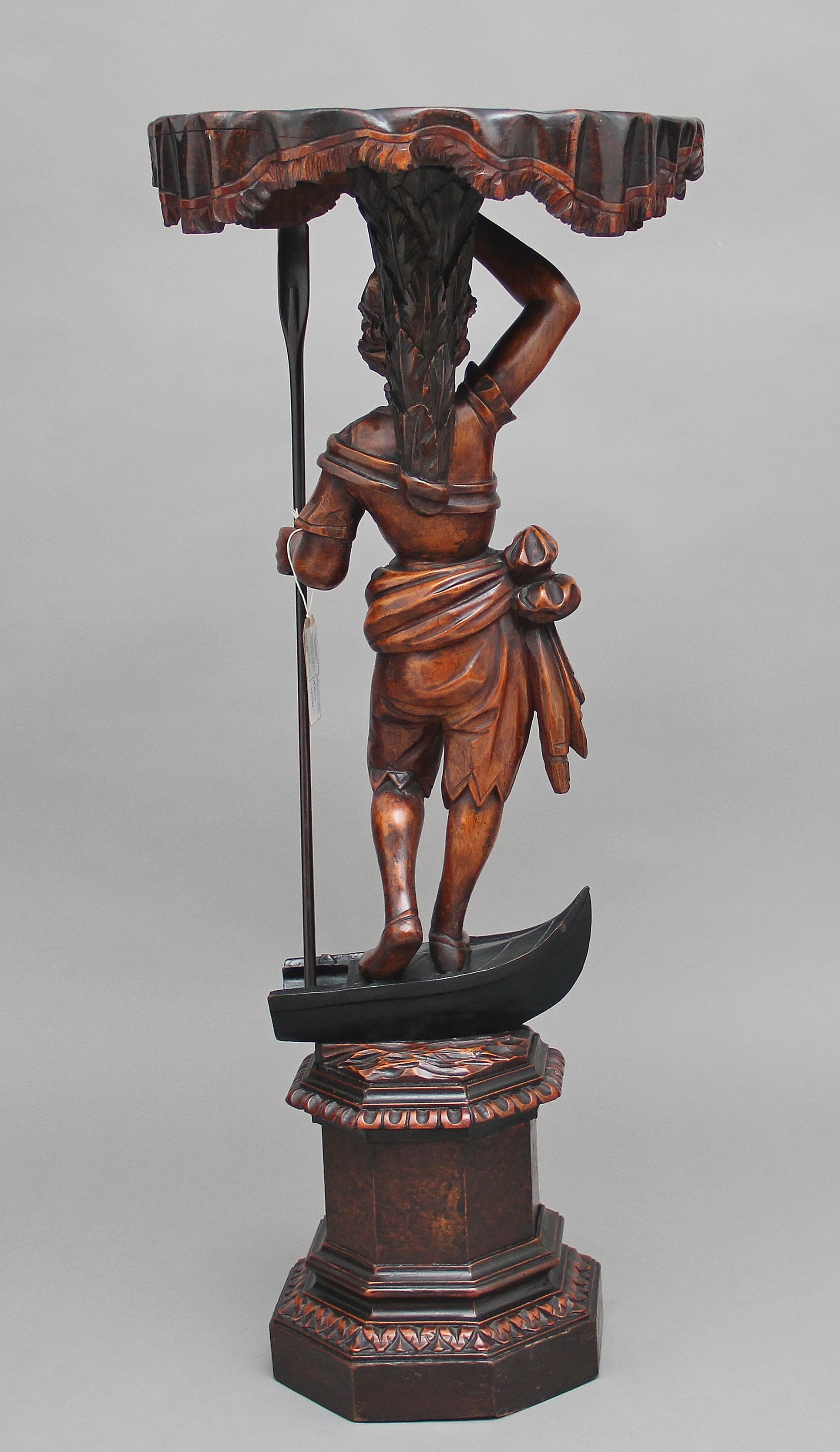 Early 19th Century Venetian Figure Stand In Good Condition For Sale In Martlesham, GB