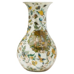 Early 19th Century Victorian Decalomania Decorative Vase, London