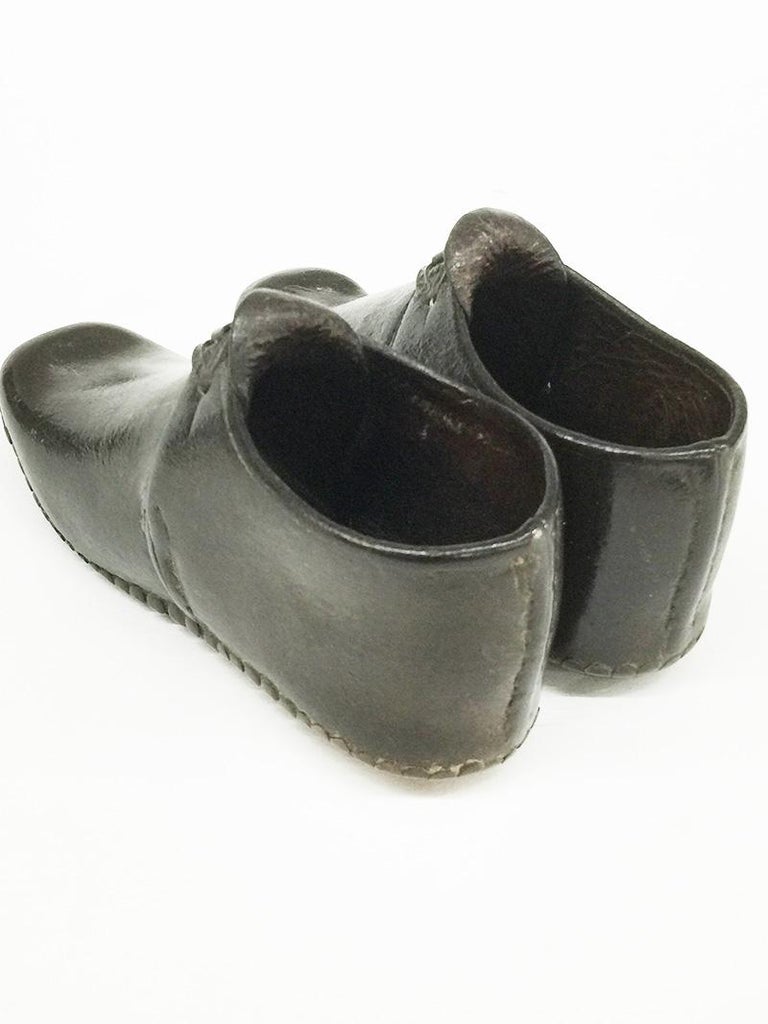 Early 19th Century Victorian Tiny Clogs, Doll Shoes For Sale at 1stDibs