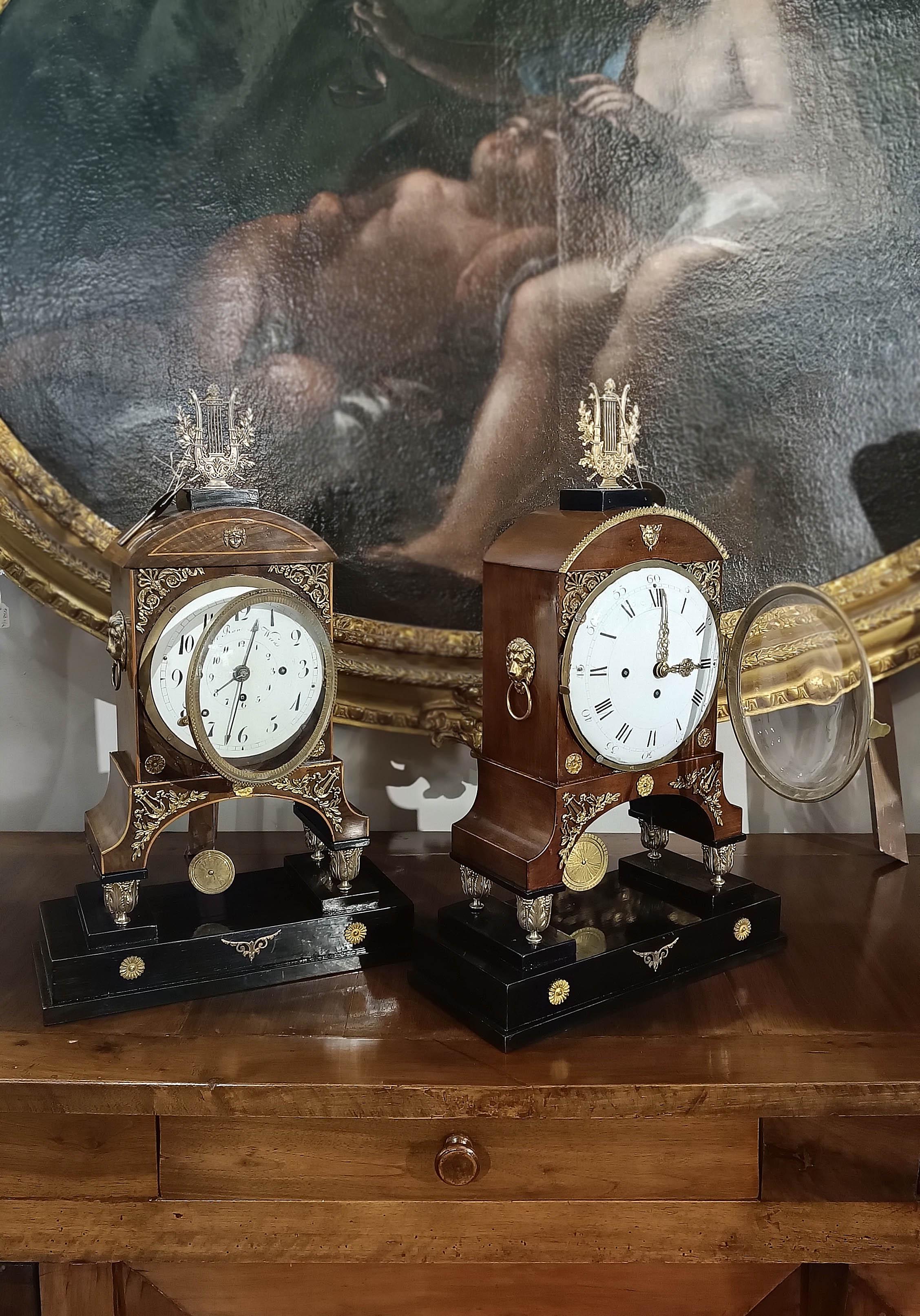 19th Century EARLY 19th CENTURY VIENNESE EMPIRE CLOCK For Sale