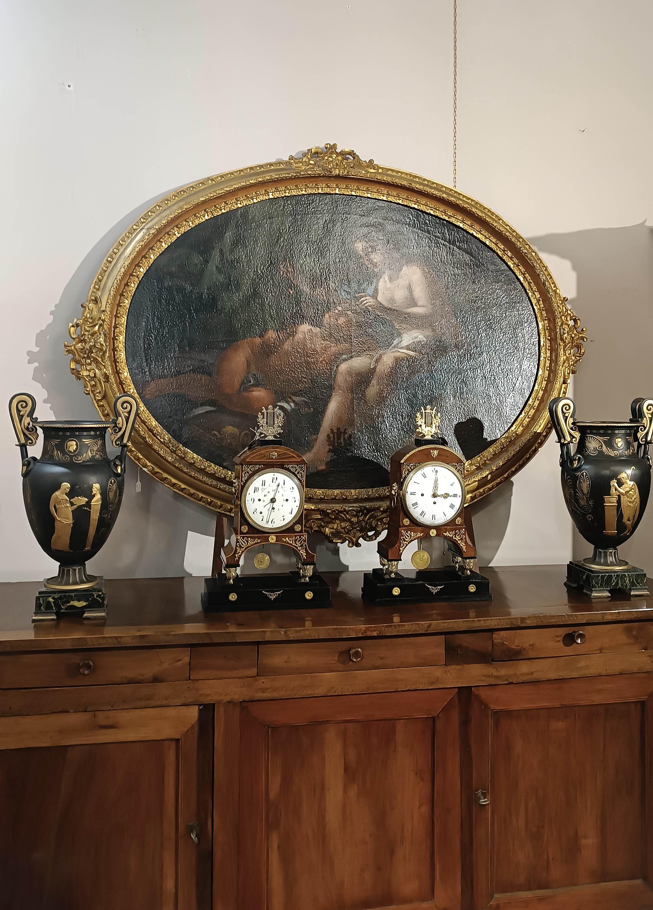 Bronze EARLY 19th CENTURY VIENNESE EMPIRE CLOCK For Sale