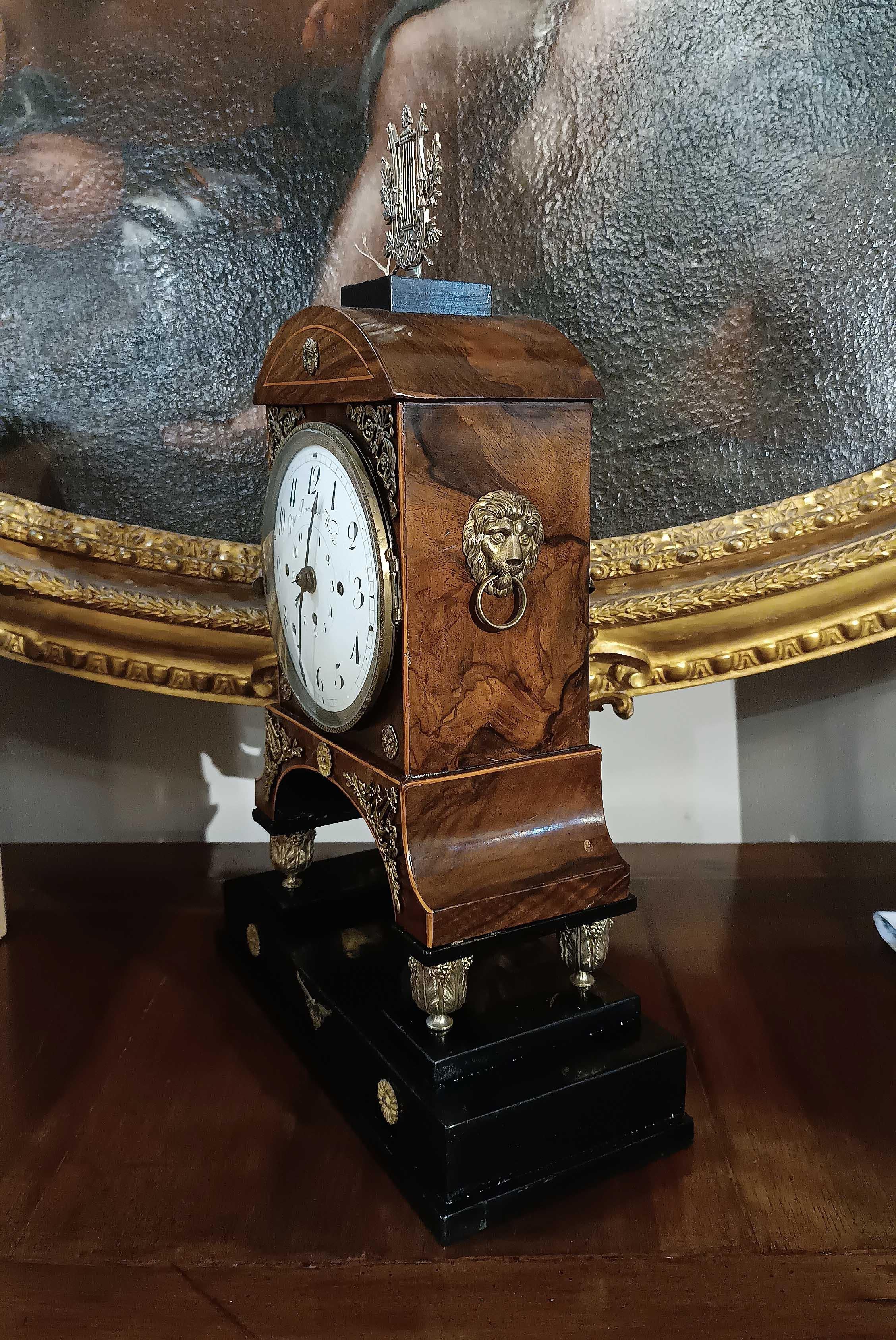 EARLY 19th CENTURY VIENNESE EMPIRE CLOCK For Sale 3