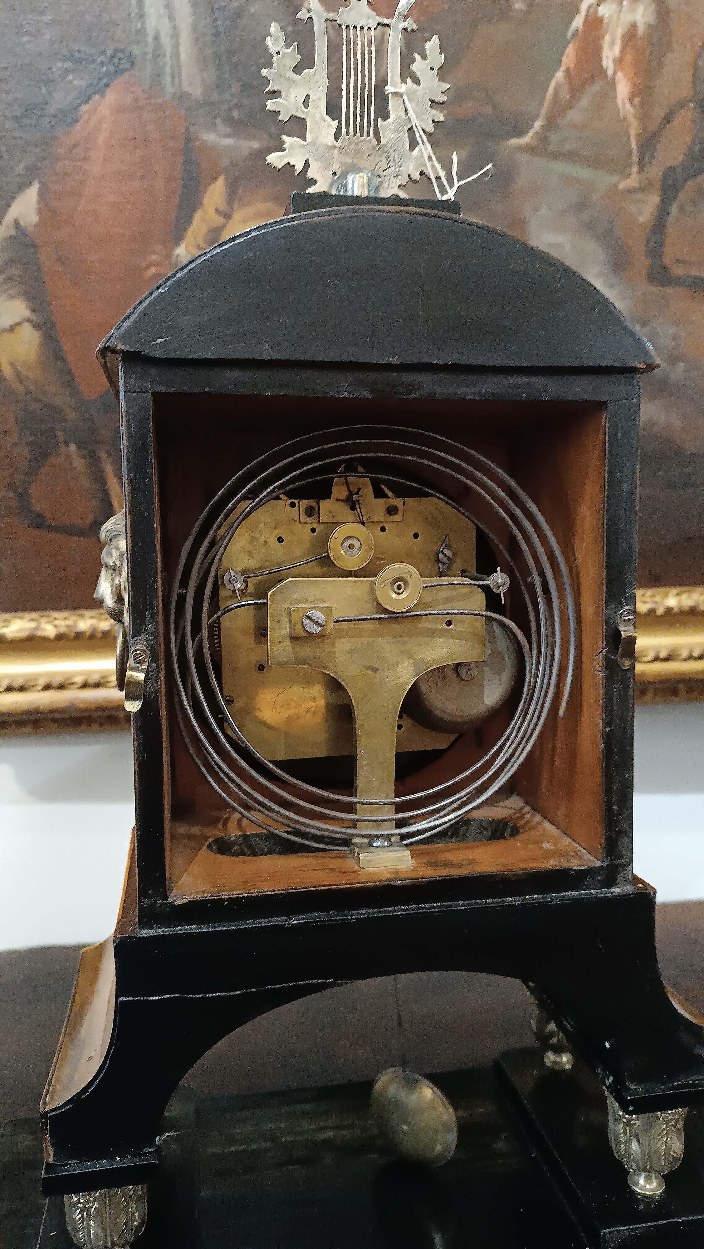 EARLY 19th CENTURY VIENNESE EMPIRE CLOCK For Sale 4