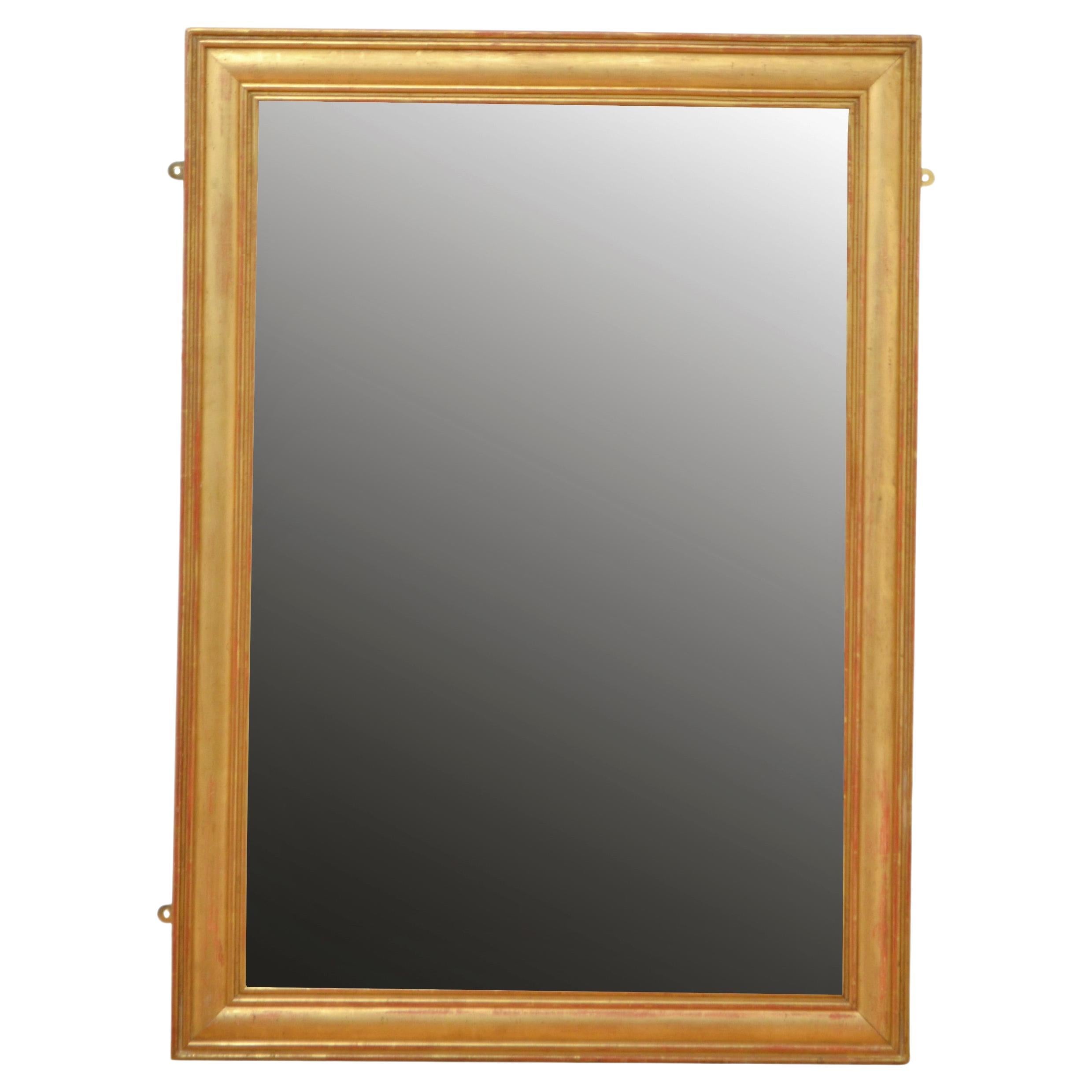 Early 19th Century American Verre Eglomise Wall Mirror For Sale at