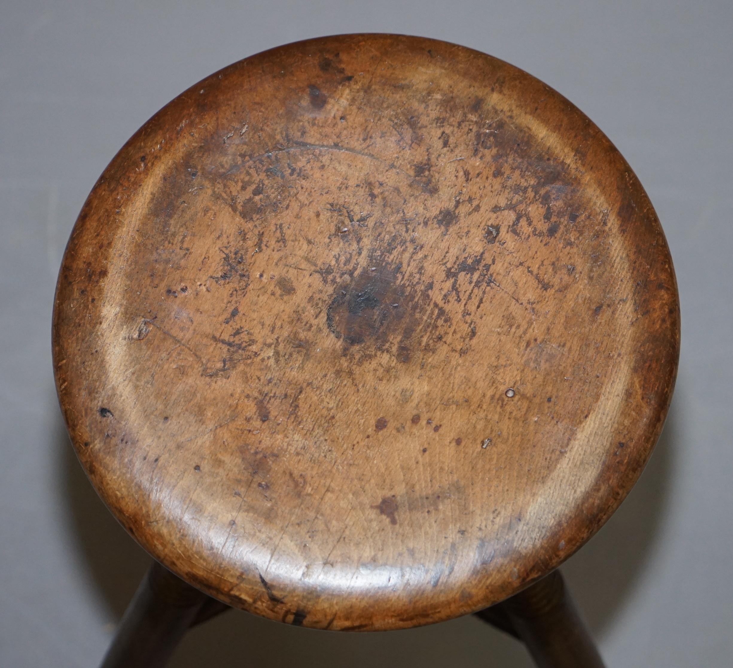 antique adjustable stool