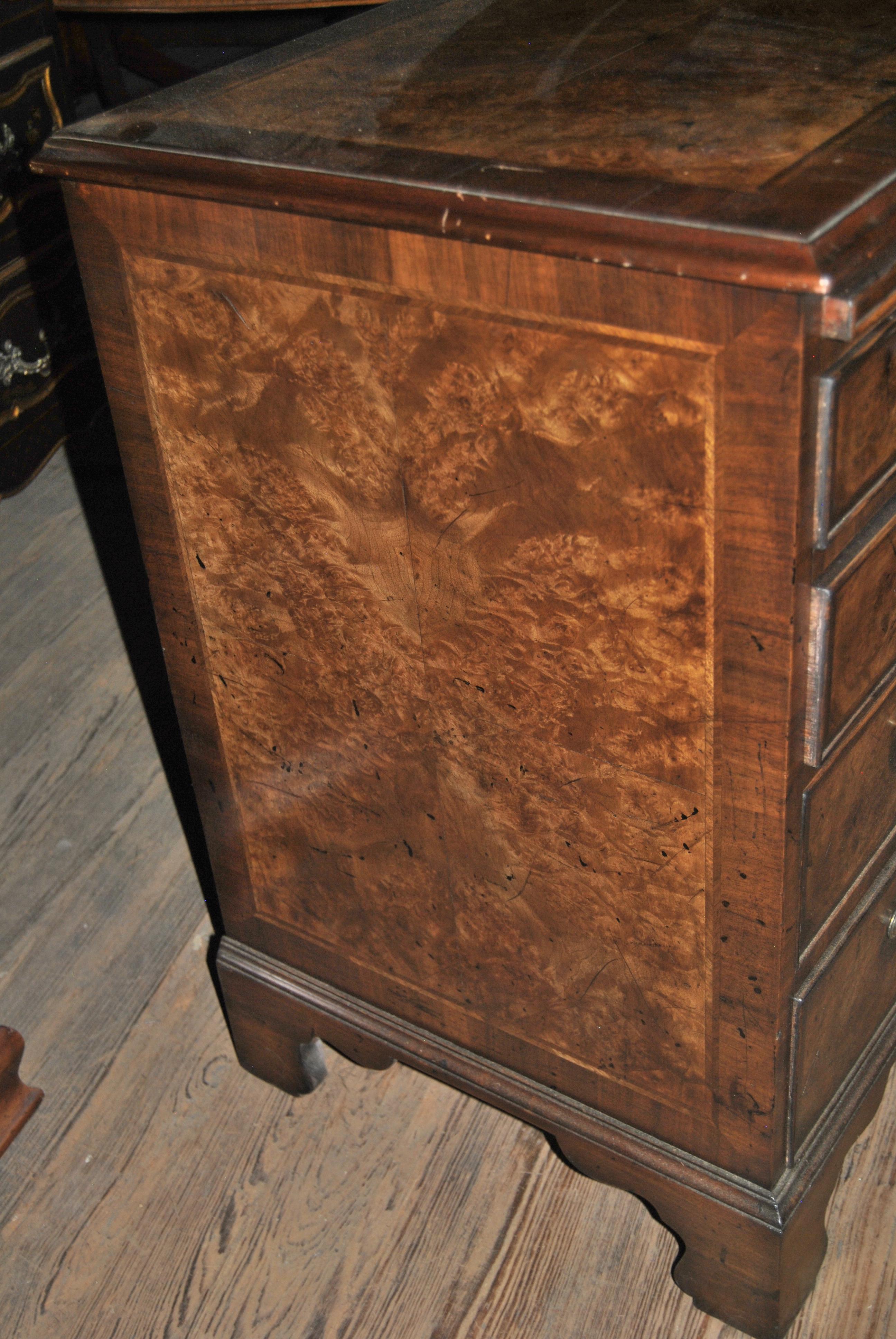 19 walnut chest of drawers